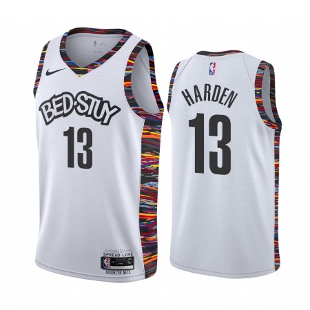 Herren NBA Brooklyn Nets Trikot James Harden 13 Nike 2019-2020 City Edition Swingman